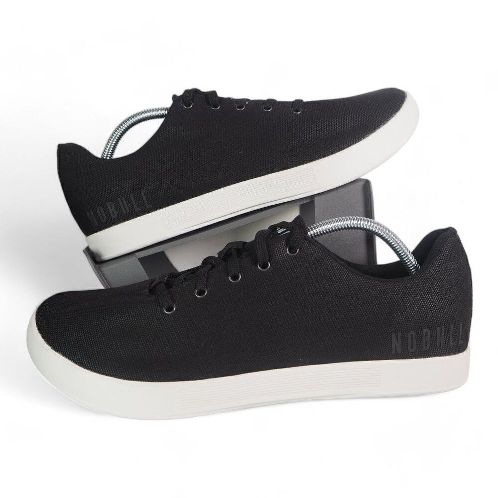 NOBULL Canvas Trainer Workout Sneakers Black‎ / White Men's 13